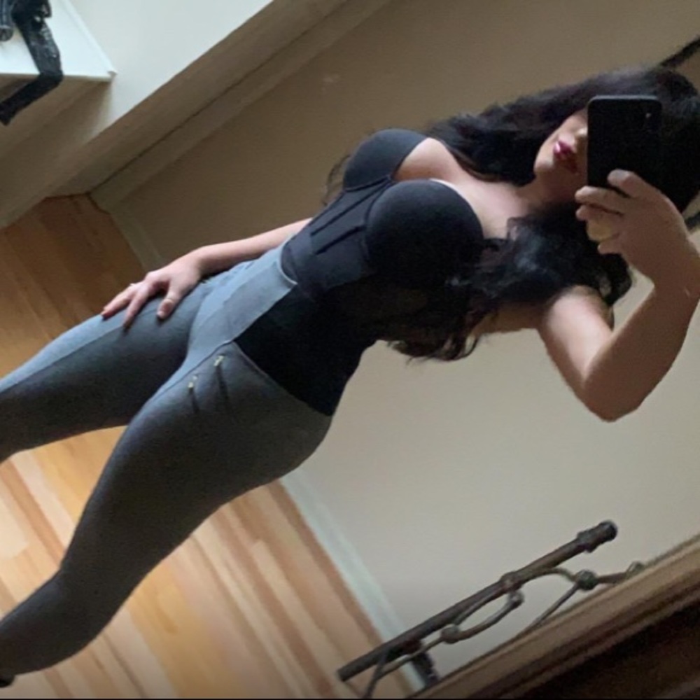 NWT DKNY black Sheers Strapless Bodysuit